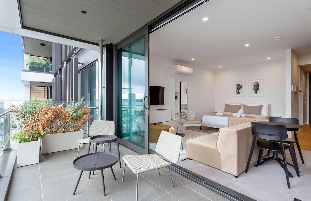 Sleek Modern Studio With Balcony By Zodiak Stays-1